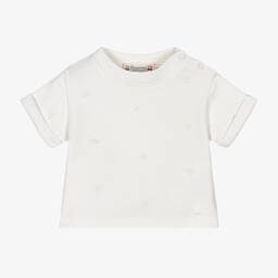 بونبوان-سويتشيرت قطن جيرسي لون عاجي للأطفال | Childrensalon Outlet