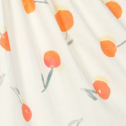 Bonpoint-Кремовая юбка из органического хлопка | Childrensalon Outlet