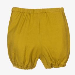 Bonpoint-Lime Green Wool Shorts | Childrensalon Outlet