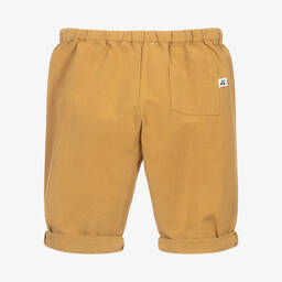 Bonpoint-Брюки из хлопка и льна цвета охры | Childrensalon Outlet