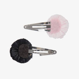 Bonpoint-Pink Hair Clips (2 Pack) | Childrensalon Outlet