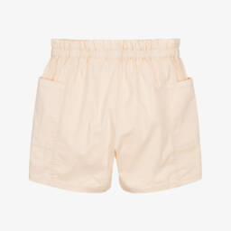 Bonpoint-Pink Twill Shorts for Girls | Childrensalon Outlet