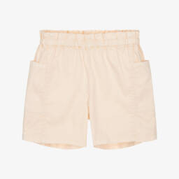 Bonpoint-Pink Twill Shorts for Girls | Childrensalon Outlet