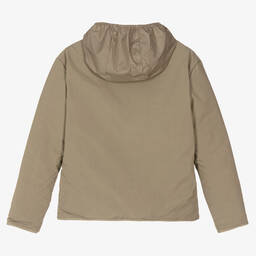 Bonpoint-Teen Boys Beige Cotton Padded Jacket | Childrensalon Outlet