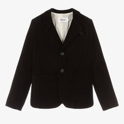 Bonpoint-Teen Boys Black Corduroy Blazer | Childrensalon Outlet