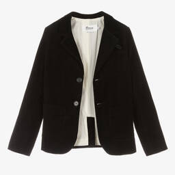 Bonpoint-Teen Boys Black Corduroy Blazer | Childrensalon Outlet