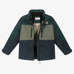 بونبوان-جاكيت تزلج لون كحلي وأخضر تينز ولادي | Childrensalon Outlet