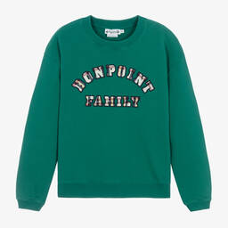 Bonpoint-Teen Boys Green Cotton Sweatshirt | Childrensalon Outlet