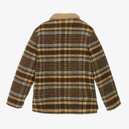 Bonpoint-Teen Boys Plaid Shirt-Jacket | Childrensalon Outlet