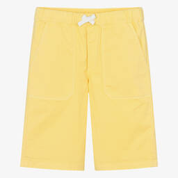 بونبوان-شورت قطن تويل لون أصفر للمراهقين | Childrensalon Outlet