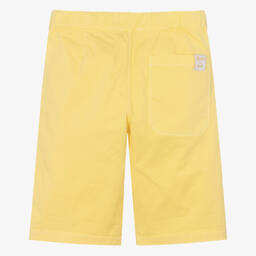 بونبوان-شورت قطن تويل لون أصفر للمراهقين | Childrensalon Outlet