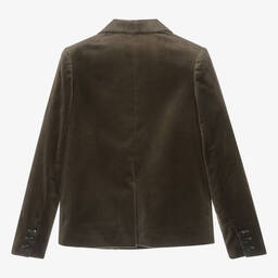 Bonpoint-Teen Brown Velvet Blazer | Childrensalon Outlet