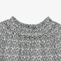 Bonpoint-Teen Girls Blue Liberty Print Cotton Dress | Childrensalon Outlet