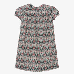 بونبوان-فستان قطن عضوي لون أزرق تينز بناتي | Childrensalon Outlet