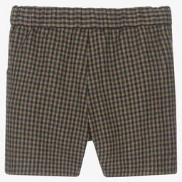 Bonpoint-Teen Girls Brown Check Short | Childrensalon Outlet