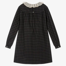 Bonpoint-Серо-розовое платье из хлопка | Childrensalon Outlet