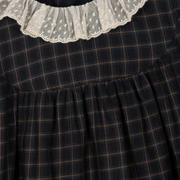 Bonpoint-Серо-розовое платье из хлопка | Childrensalon Outlet