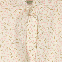 Bonpoint-Teen Girls Ivory Cotton Cherry Blouse | Childrensalon Outlet
