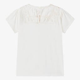 بونبوان-تيشيرت قطن جيرسي لون عاجي للمراهقات | Childrensalon Outlet