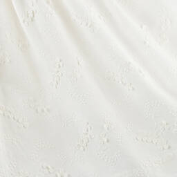 Bonpoint-Teen Girls Ivory Embroidered Cotton Dress | Childrensalon Outlet