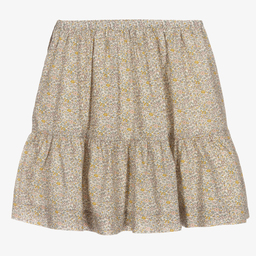 Bonpoint-Teen Girls Ivory Floral Skirt  | Childrensalon Outlet