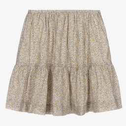 Bonpoint-Teen Girls Ivory Floral Skirt  | Childrensalon Outlet