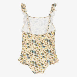 Bonpoint-Кремовый купальник в цветочек | Childrensalon Outlet