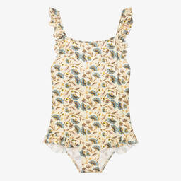 Bonpoint-Кремовый купальник в цветочек | Childrensalon Outlet