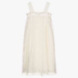 Bonpoint-Teen Girls Ivory Tulle Dress  | Childrensalon Outlet