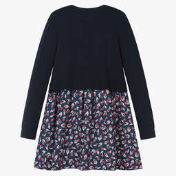 Bonpoint-Синее пальто из мериносовой шерсти | Childrensalon Outlet