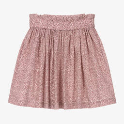 Bonpoint-Teen Girls Red Floral Poplin Skirt | Childrensalon Outlet