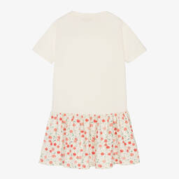 Bonpoint-Teen Girls White Cotton Cherry Dress | Childrensalon Outlet