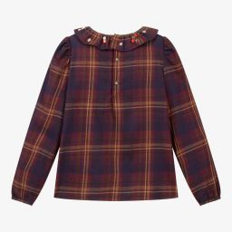 Bonpoint-Teen Red & Blue Checked Blouse | Childrensalon Outlet