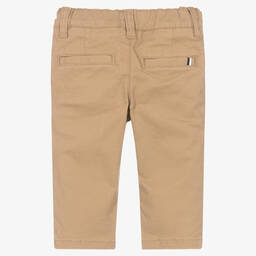 بوس-بنطلون تشنيو أطفال ولادي قطن تويل لون بيج | Childrensalon Outlet