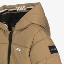 BOSS-Бежевая куртка для мальчиков | Childrensalon Outlet