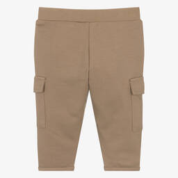 BOSS-Baby Boys Beige Viscose Cargo Trousers | Childrensalon Outlet