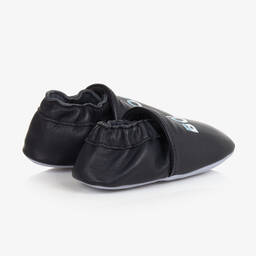 BOSS-Синие кожаные пинетки для малышей | Childrensalon Outlet