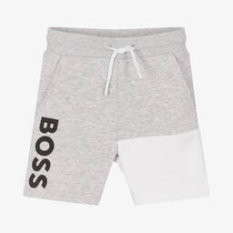 BOSS Graue Jersey Shorts f r Babys Childrensalon Outlet