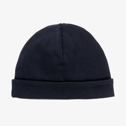 BOSS-Baby Boys Navy Blue Cotton Hat | Childrensalon Outlet
