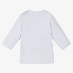 بوس-توب أطفال ولادي قطن جيرسي لون أزرق باهت | Childrensalon Outlet