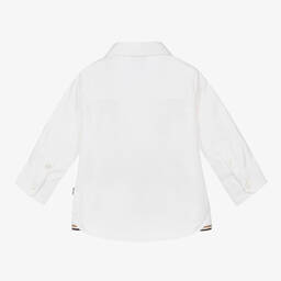BOSS-Baby Boys White Oxford Cotton Shirt | Childrensalon Outlet