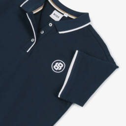 BOSS-Синее платье поло для девочек | Childrensalon Outlet