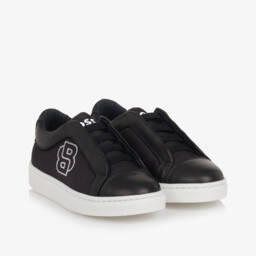 BOSS-Boys Azure Slip-On Logo Sneakers | Childrensalon Outlet