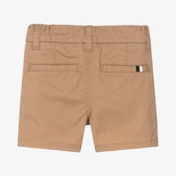 BOSS-Бежевые хлопковые шорты чинос | Childrensalon Outlet