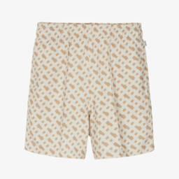 BOSS-Бежевые кремовые шорты с узором для мальчиков | Childrensalon Outlet