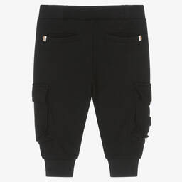 BOSS-Черные джоггеры с карманами | Childrensalon Outlet