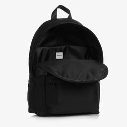 BOSS-Boys Black Canvas Backpack (35cm) | Childrensalon Outlet