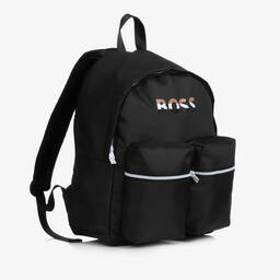BOSS-Черный парусиновый рюкзак (39см) | Childrensalon Outlet