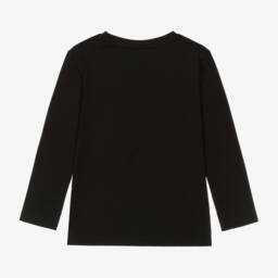 BOSS-Черный топ из хлопка Original 1977 для мальчиков | Childrensalon Outlet