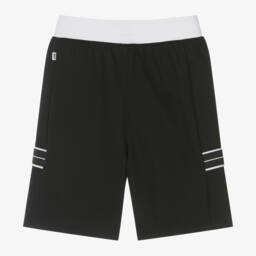 BOSS-Черные шорты из хлопкового джерси для мальчиков | Childrensalon Outlet